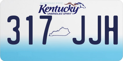 KY license plate 317JJH