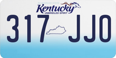 KY license plate 317JJO