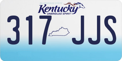 KY license plate 317JJS