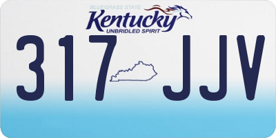 KY license plate 317JJV