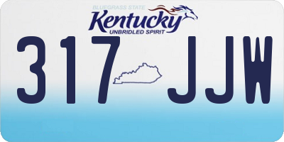 KY license plate 317JJW