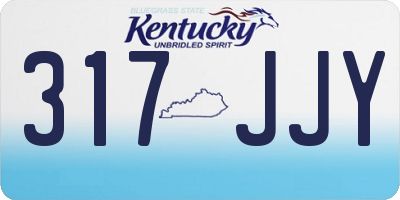 KY license plate 317JJY