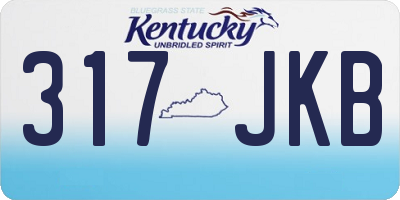 KY license plate 317JKB