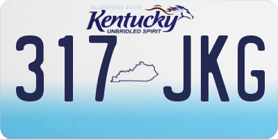 KY license plate 317JKG