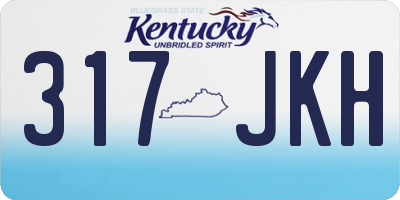 KY license plate 317JKH