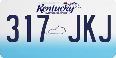 KY license plate 317JKJ