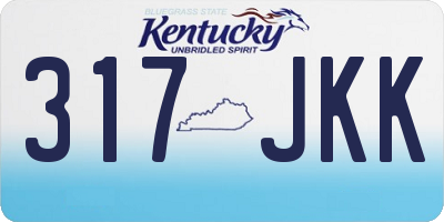 KY license plate 317JKK