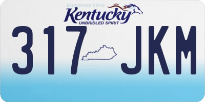 KY license plate 317JKM