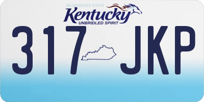 KY license plate 317JKP