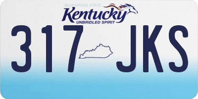 KY license plate 317JKS