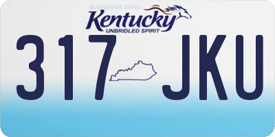 KY license plate 317JKU
