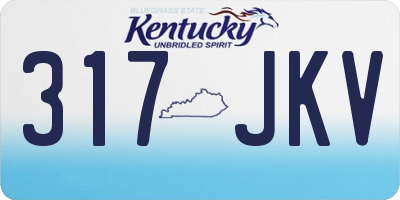 KY license plate 317JKV