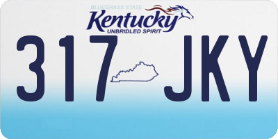 KY license plate 317JKY