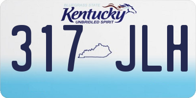KY license plate 317JLH