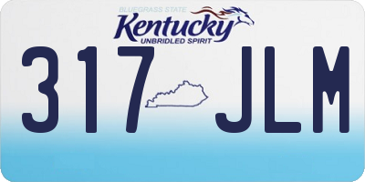 KY license plate 317JLM