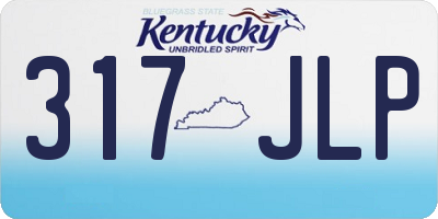 KY license plate 317JLP