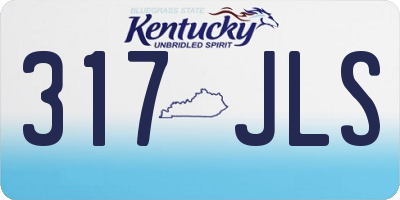 KY license plate 317JLS
