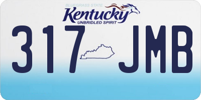 KY license plate 317JMB