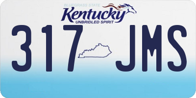 KY license plate 317JMS