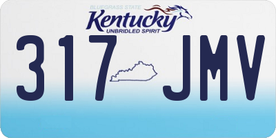 KY license plate 317JMV