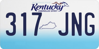 KY license plate 317JNG