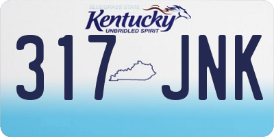 KY license plate 317JNK