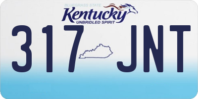 KY license plate 317JNT