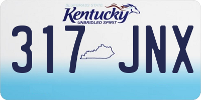 KY license plate 317JNX