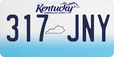 KY license plate 317JNY