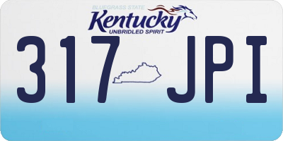 KY license plate 317JPI
