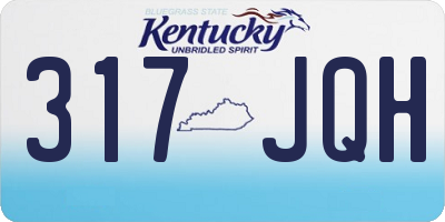 KY license plate 317JQH