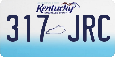 KY license plate 317JRC