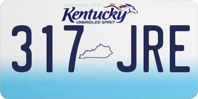KY license plate 317JRE
