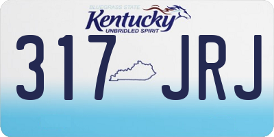KY license plate 317JRJ