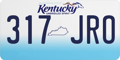 KY license plate 317JRO