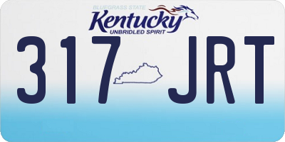 KY license plate 317JRT