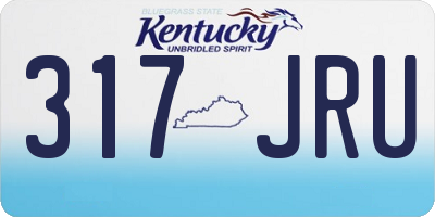 KY license plate 317JRU