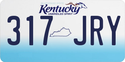 KY license plate 317JRY