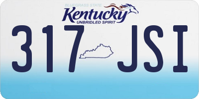KY license plate 317JSI