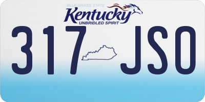 KY license plate 317JSO