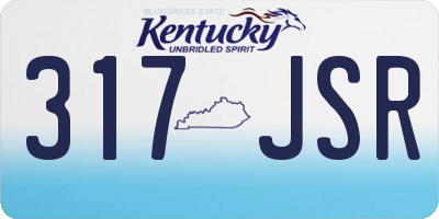 KY license plate 317JSR