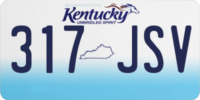 KY license plate 317JSV
