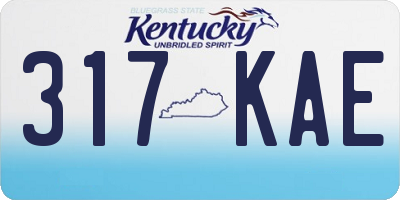 KY license plate 317KAE