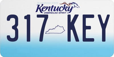 KY license plate 317KEY