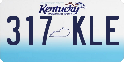 KY license plate 317KLE