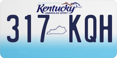 KY license plate 317KQH