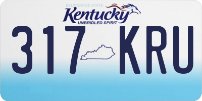 KY license plate 317KRU