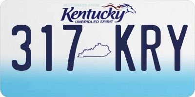 KY license plate 317KRY