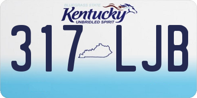KY license plate 317LJB
