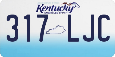 KY license plate 317LJC